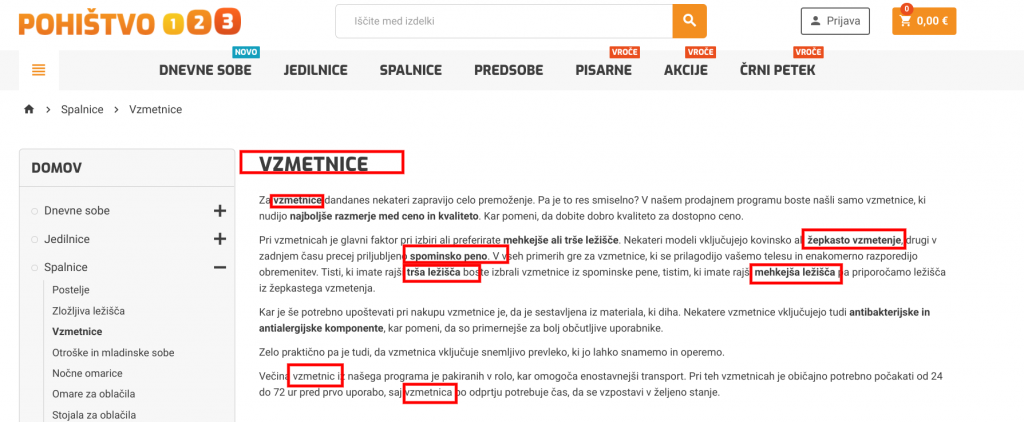 kljucna beseda vzmetnica kljucna beseda vzmetnica